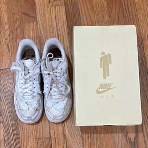 Nike Air Force 1 Low Top BILLIE EILISH White Sneakers W/ Box